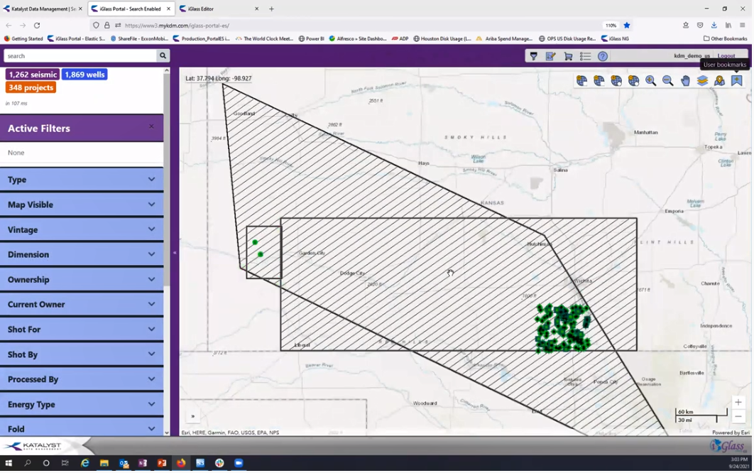 The iGlass wells module – multi-domain data in a single space